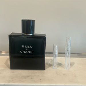 Bleu de Chanel by Chanel 5ml sample in refillable travel atomizer